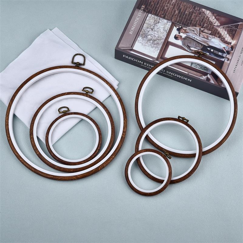Embroidery Hoop Square - Cerchi da ricamo rotondi ovali in