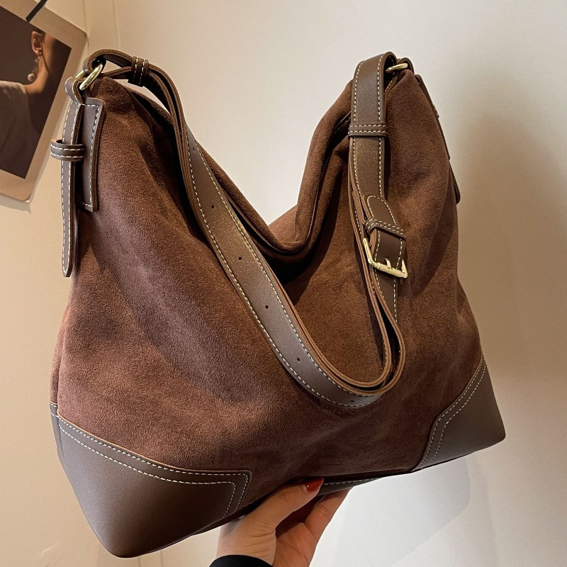 Embroidery Class - Borse tote in pelle scamosciata alla