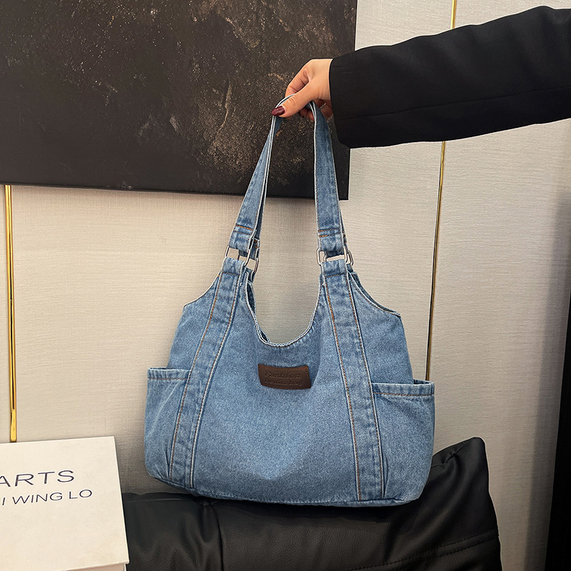 Embroidery Class - Borsa tote in tela da cowboy