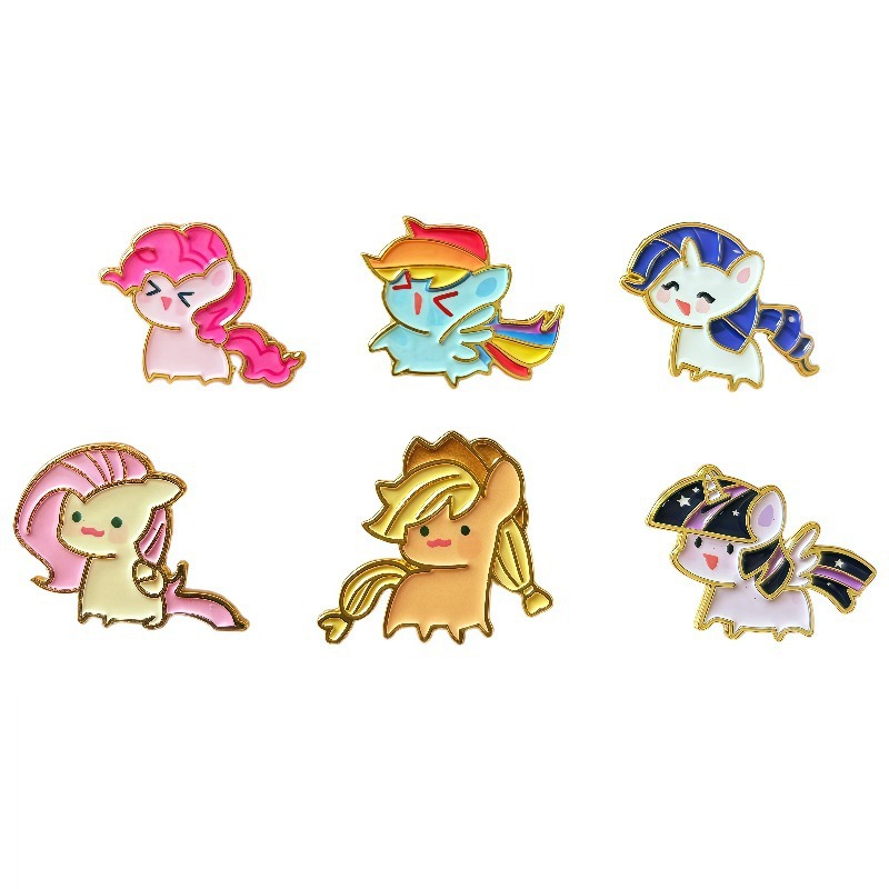 Embroidery Illustration - Spilla in metallo My Little Pony,