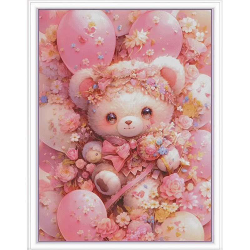 Embroidery Tas - ZZ3887 Orso 14CT 16CT stampato su
