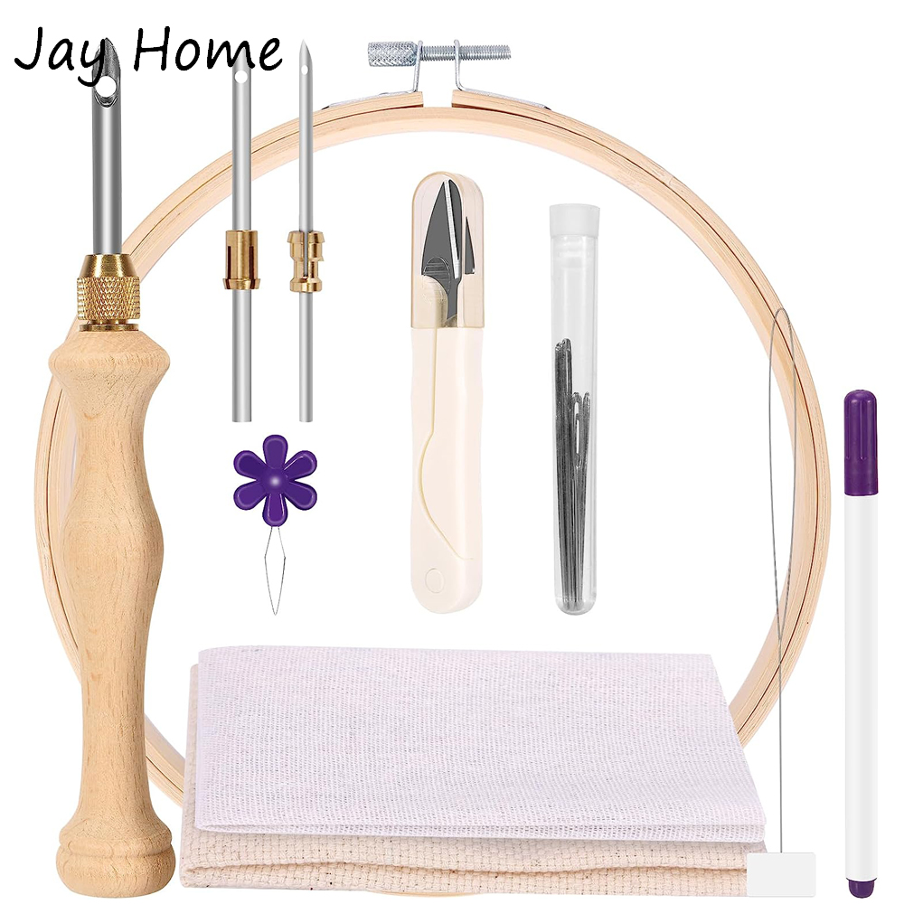 Embroidery Hoop Square - Kit iniziale per punzonatura con cerchio