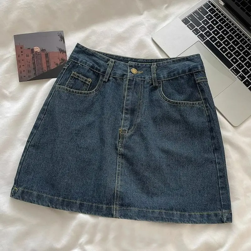 Embroidery A - Set gonna in denim Y2K: giacca