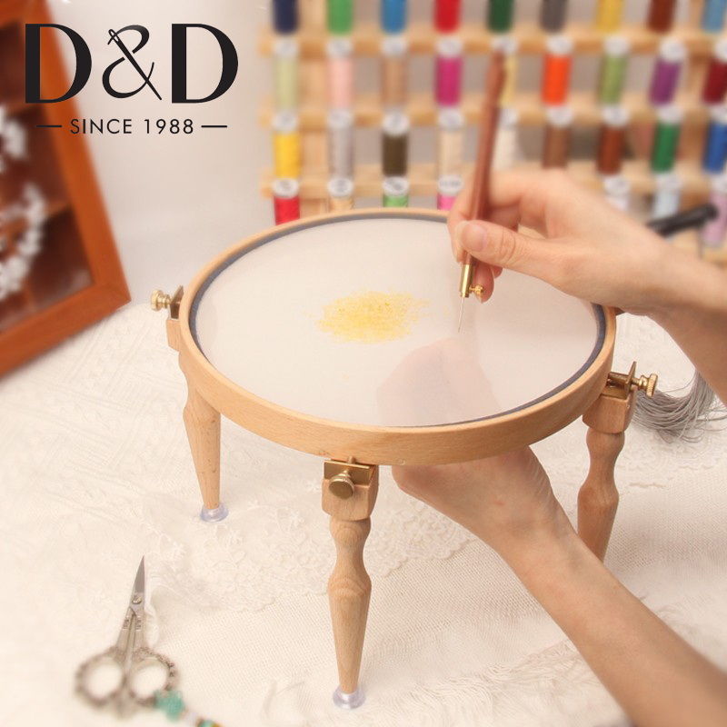 Embroidery Hoop Square - 3/4 pz regolabile portatile in legno