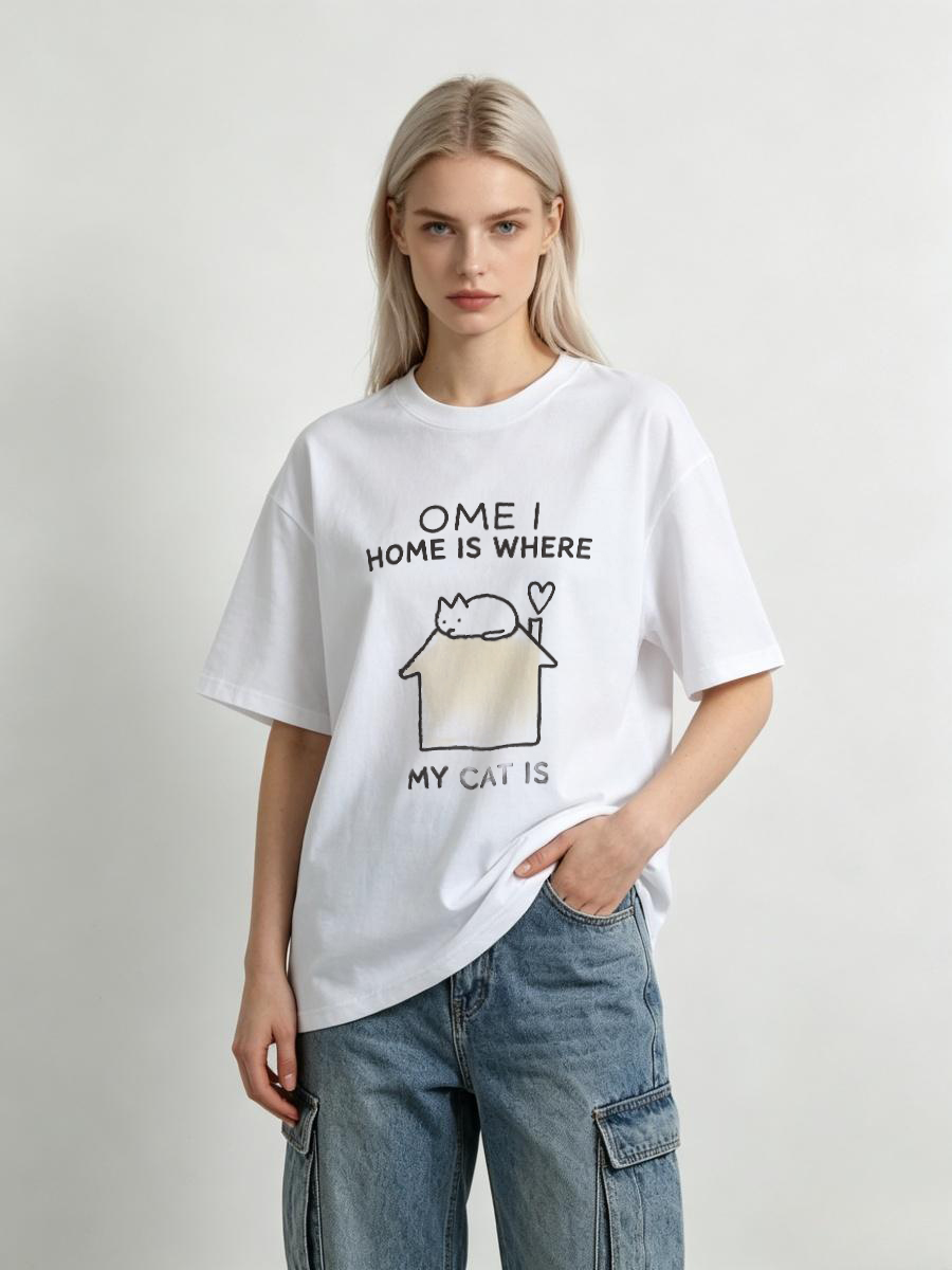Embroidery University - T-shirt Basic da Donna in Cotone