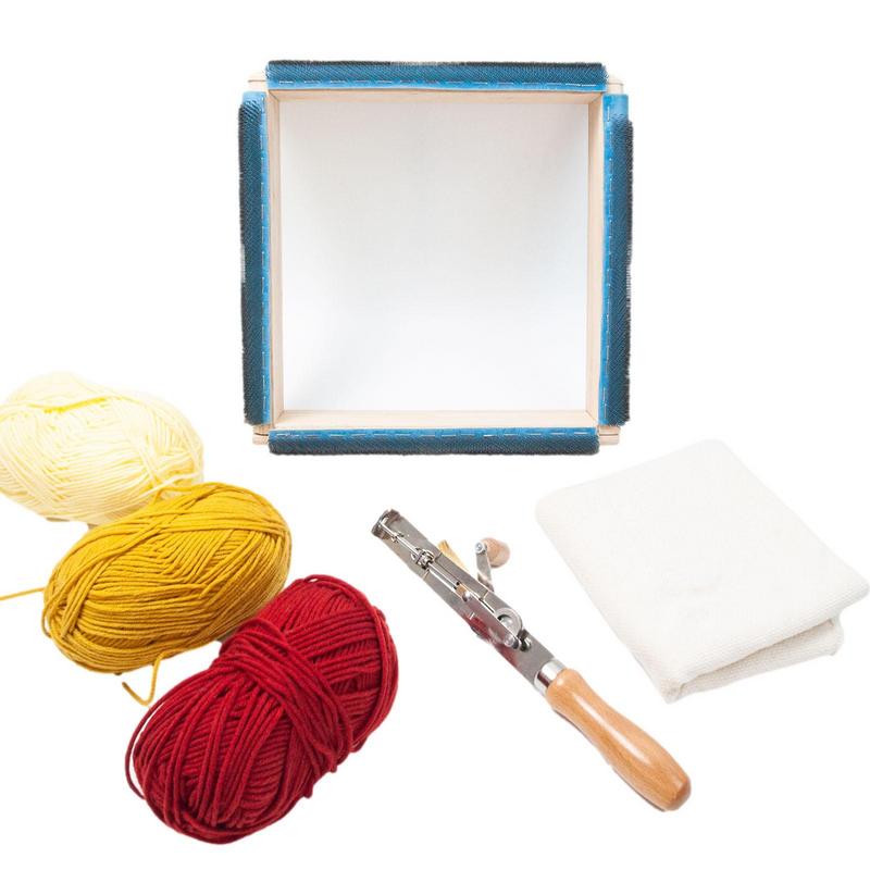 Embroidery Hoop Square - Strisce di pinza in legno con