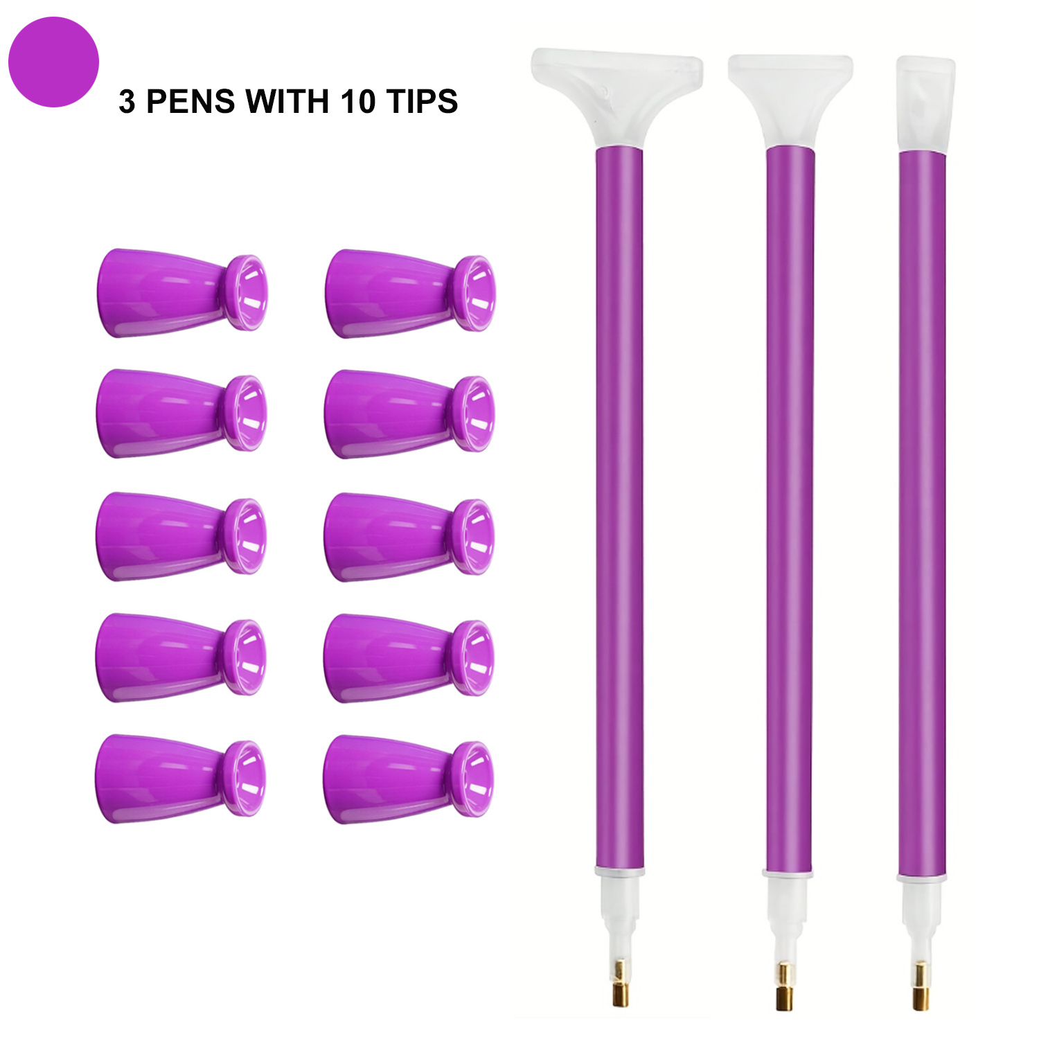 Embroidery Details - Set di 10 punte in silicone