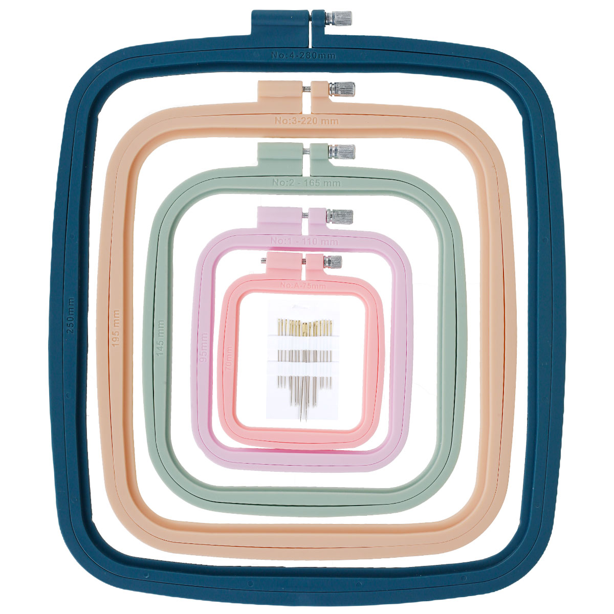Embroidery Hoop Square - Cerchi da ricamo quadrati da 4/5