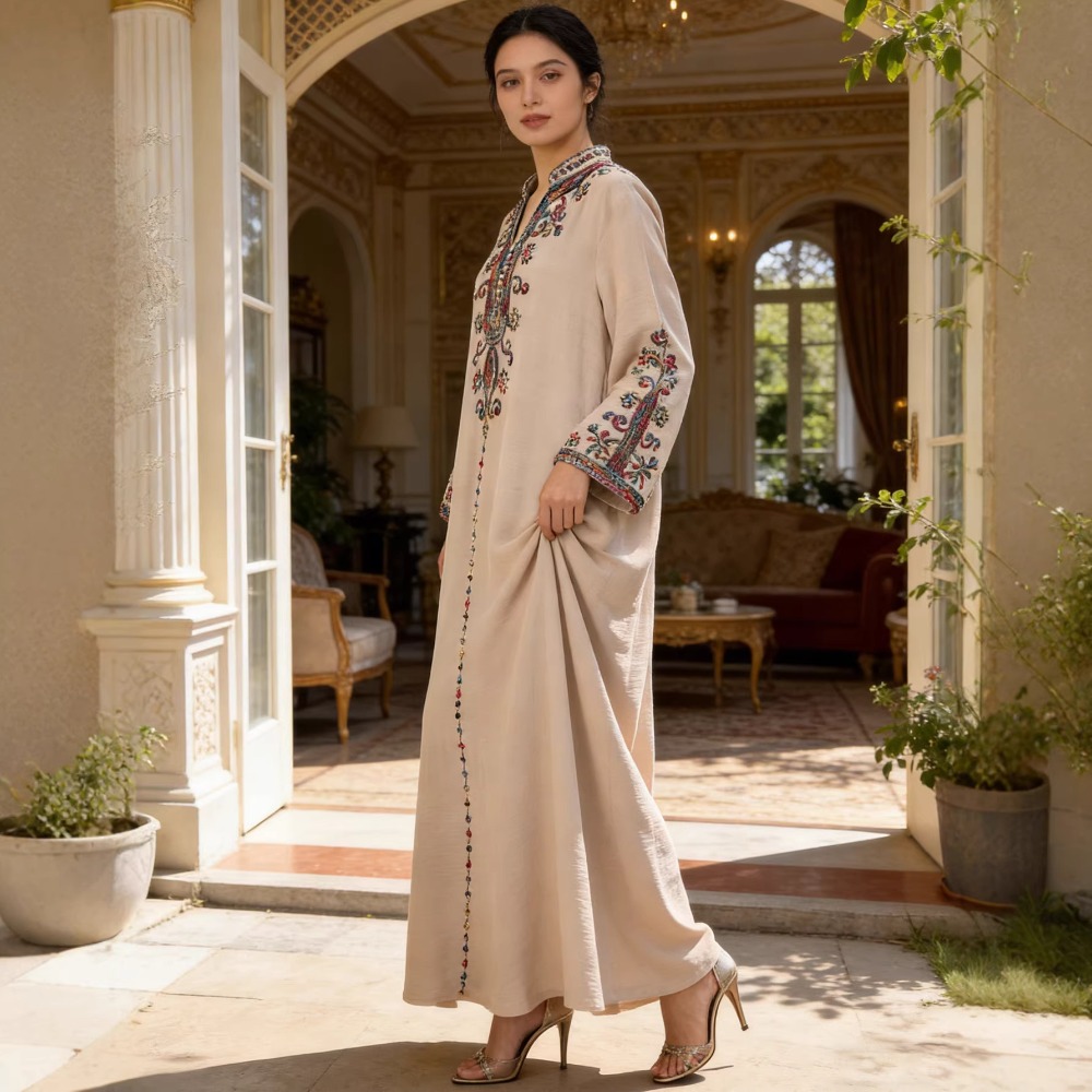 Abaya musulmano per le donne A - Embroidery Arabic recensione e prezzo