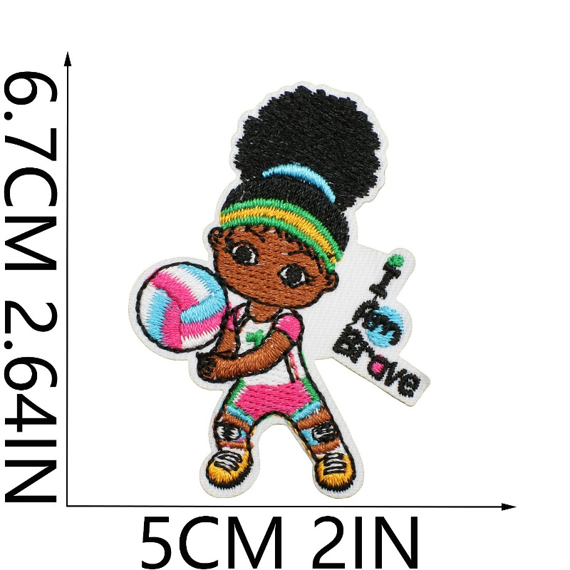 Cute Black Girl Baby Independe - Embroidery On Black Shirt recensione e prezzo