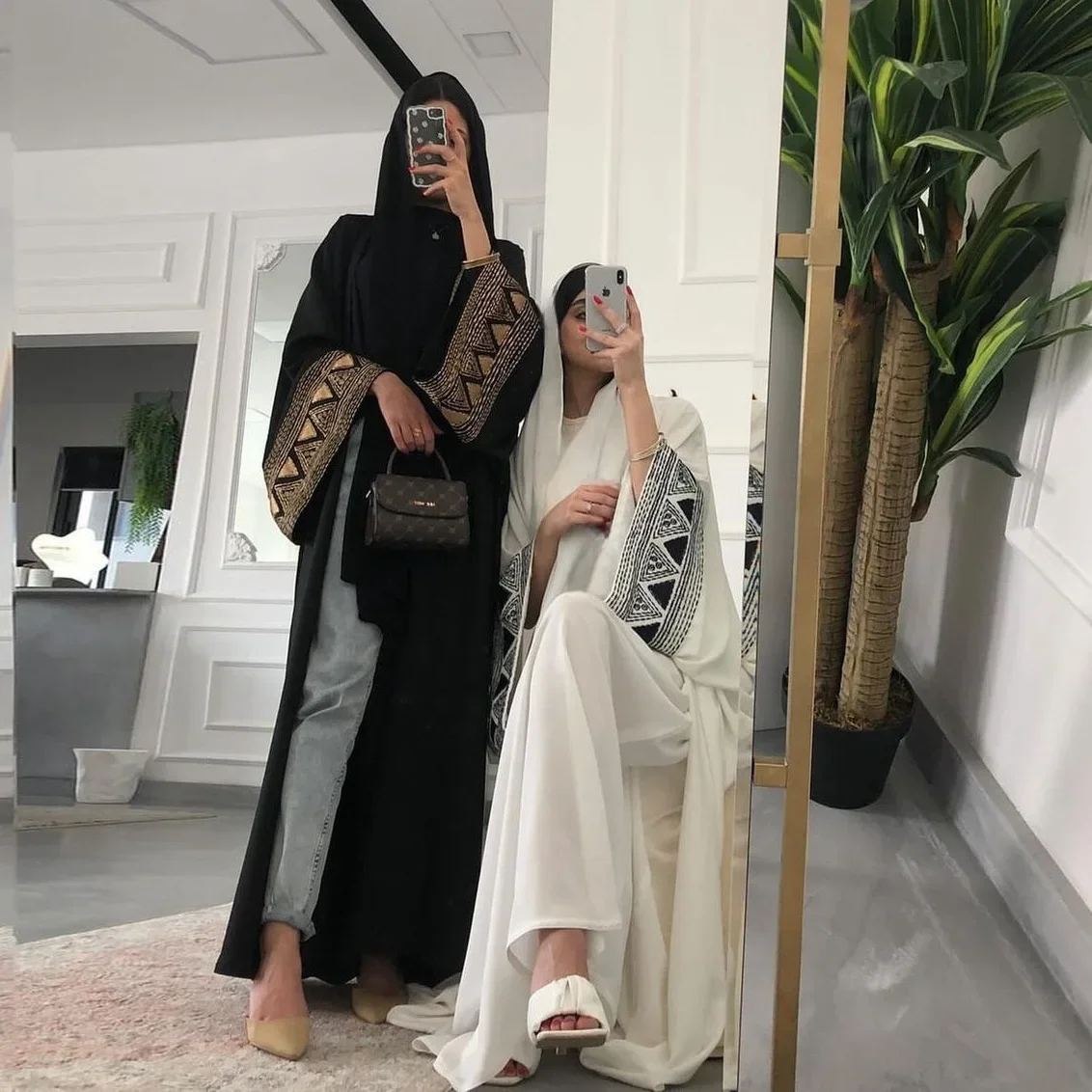 Abaya Musulmana per Donne con  - Embroidery Arabic recensione e prezzo