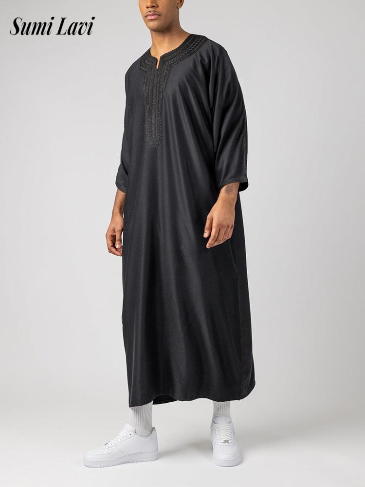 Kaftano Estivo da Uomo Musulma - Embroidery Arabic recensione e prezzo