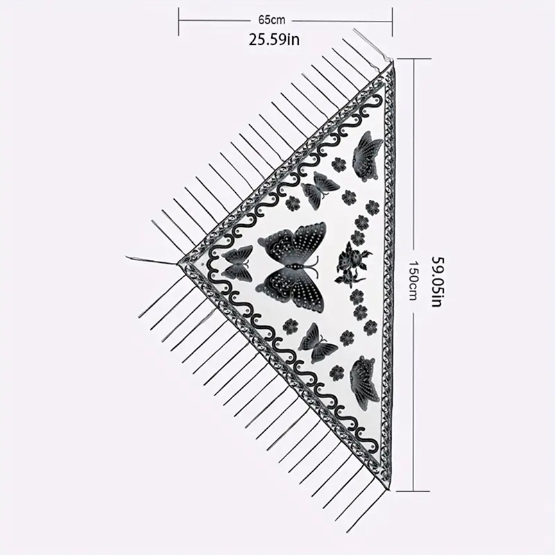 Sciarpa a triangolo di moda Fa - Embroidery Hoop Square recensione e prezzo