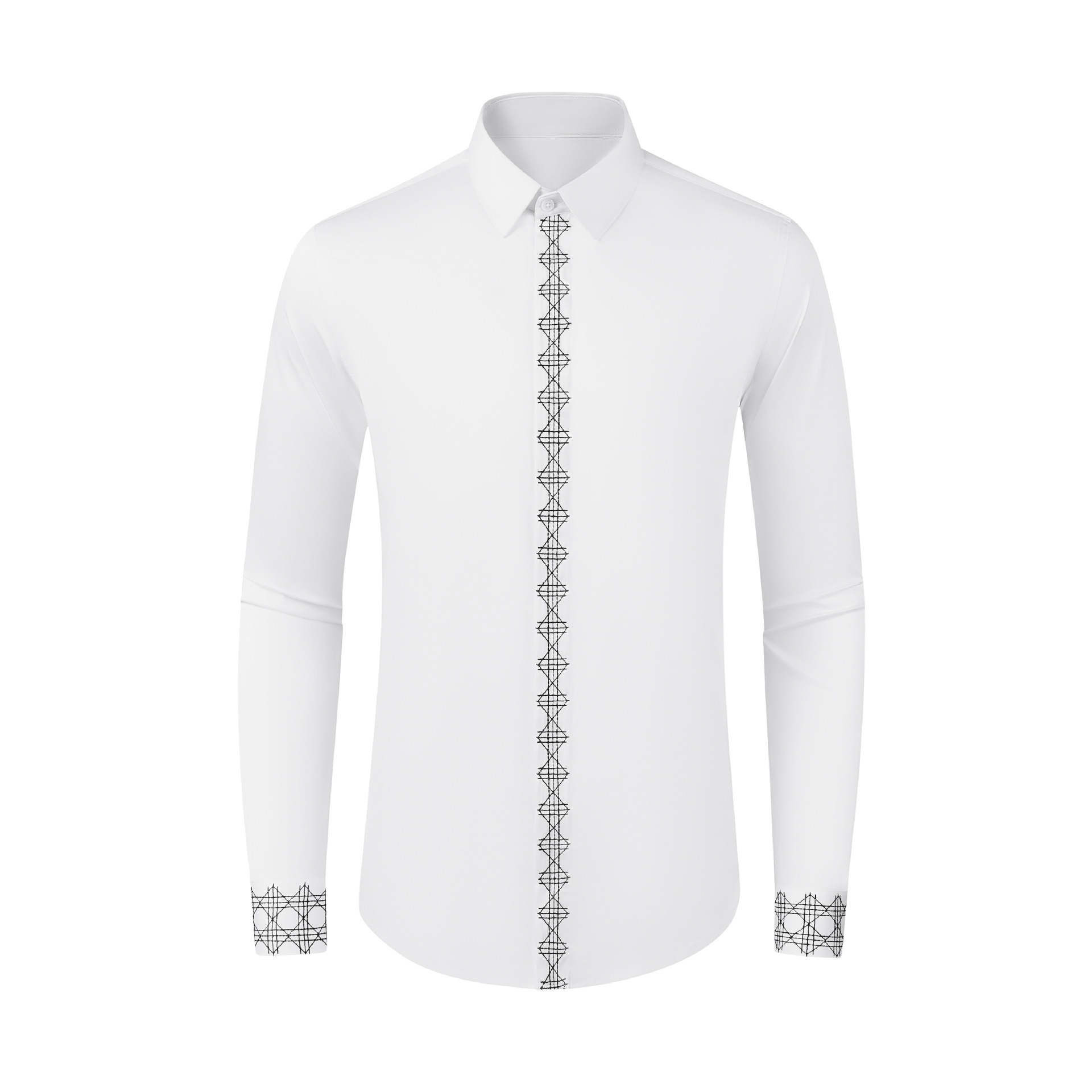 Autunno e inverno nuovo prodot - Embroidery On Black Shirt recensione e prezzo