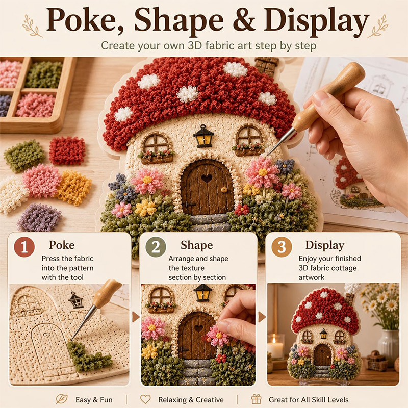 Kit Fai-da-Te Casa dei Funghi  - Embroidery A recensione e prezzo