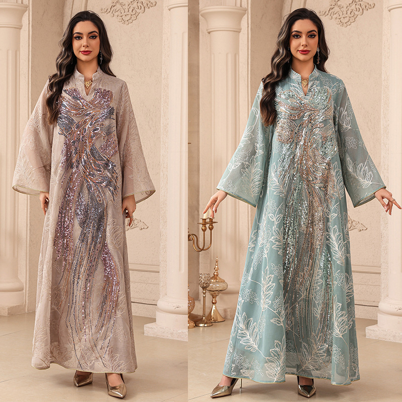 Abito Musulmano Abaya per Donn - Embroidery Arabic recensione e prezzo