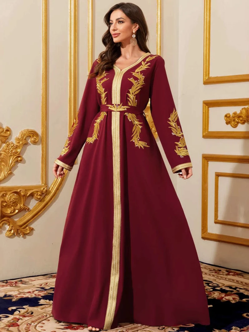 Donne musulmane Abito con scol - Embroidery Arabic recensione e prezzo