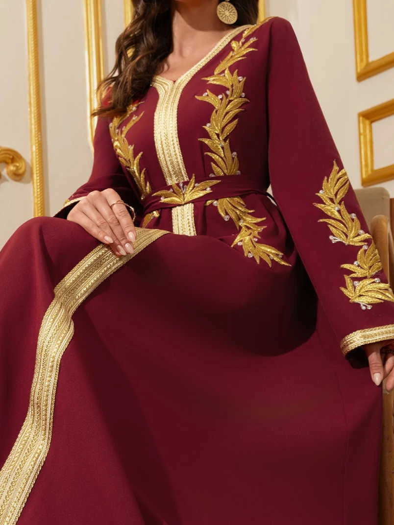 Donne musulmane Abito con scol - Embroidery Arabic recensione e prezzo