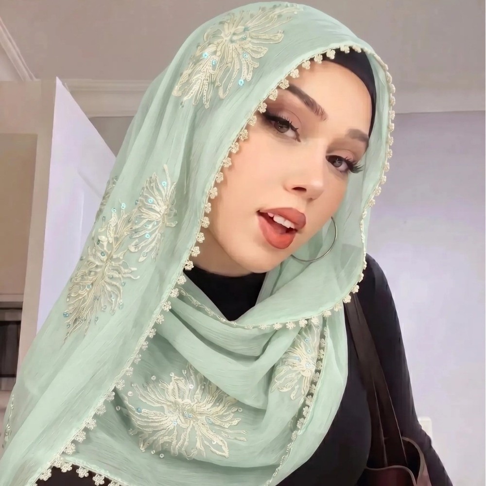 Hijab Musulmano Elegante, Copr - Embroidery Arabic recensione e prezzo