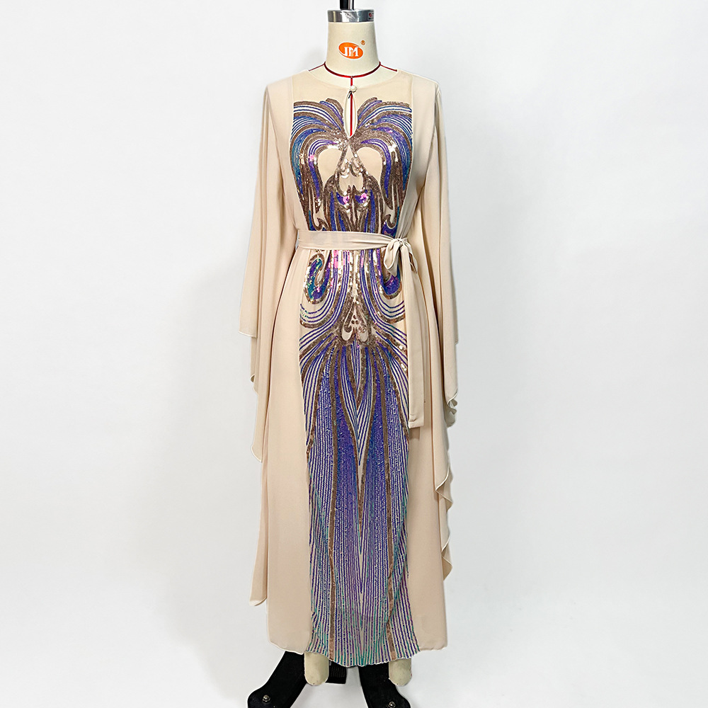 Elegante Abito da Sera con Ric - Embroidery Arabic recensione e prezzo