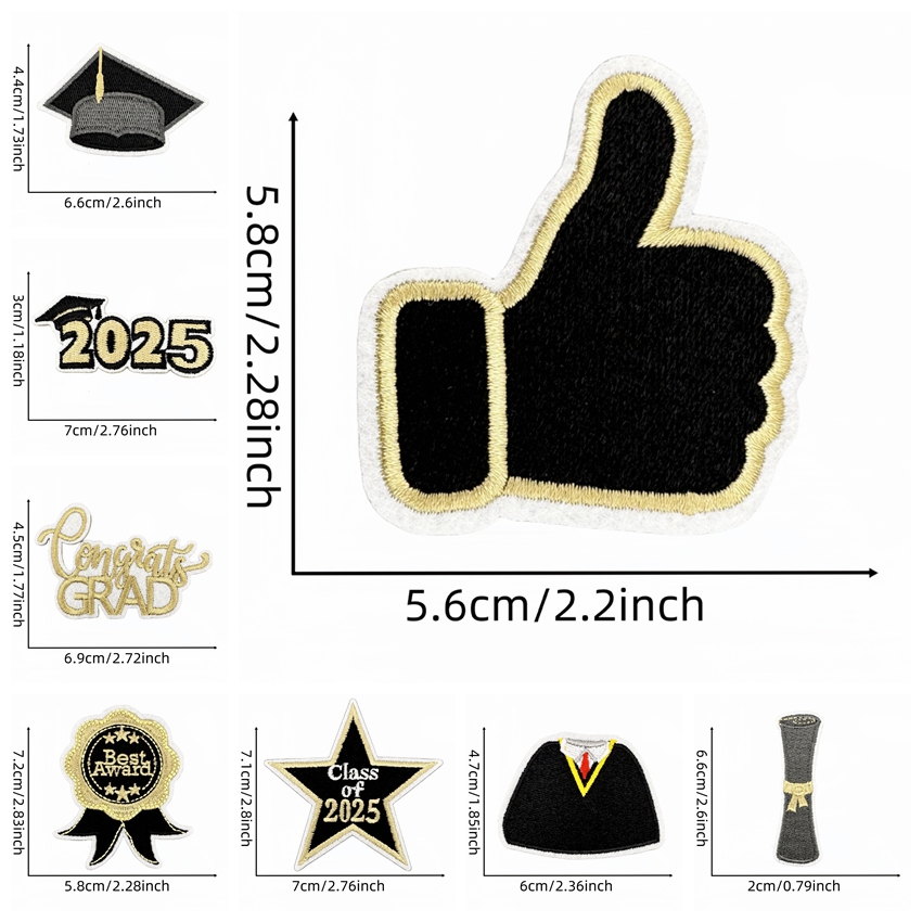 10 Pz/lotto Oro Nero Stagione  - Embroidery On Black Shirt recensione e prezzo