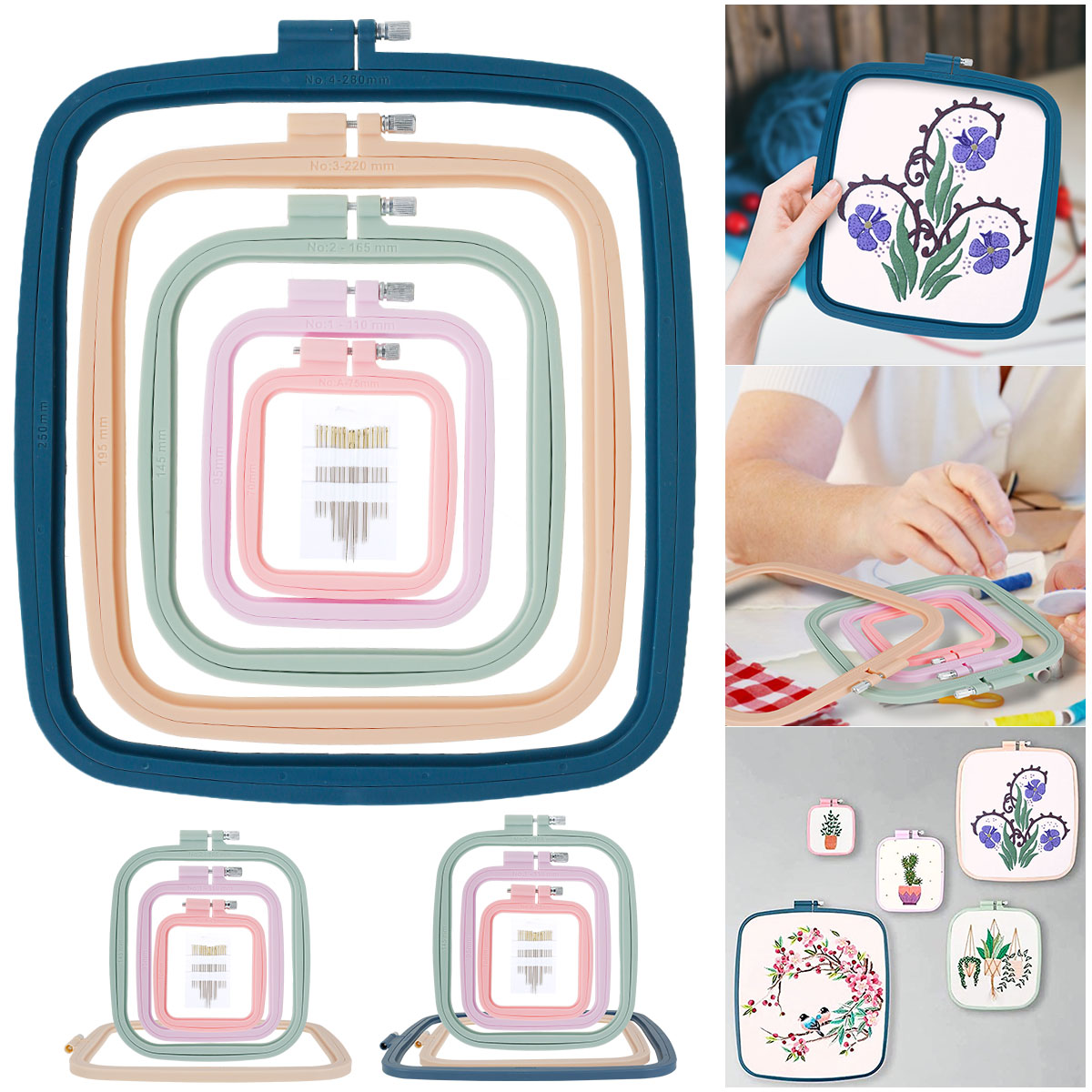 Cerchi da ricamo quadrati da 4 - Embroidery Hoop Square recensione e prezzo