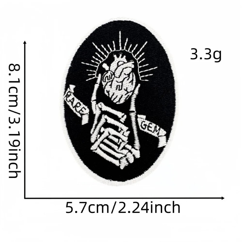 Patch Ricamate Termoadesive e  - Embroidery On Black Shirt recensione e prezzo