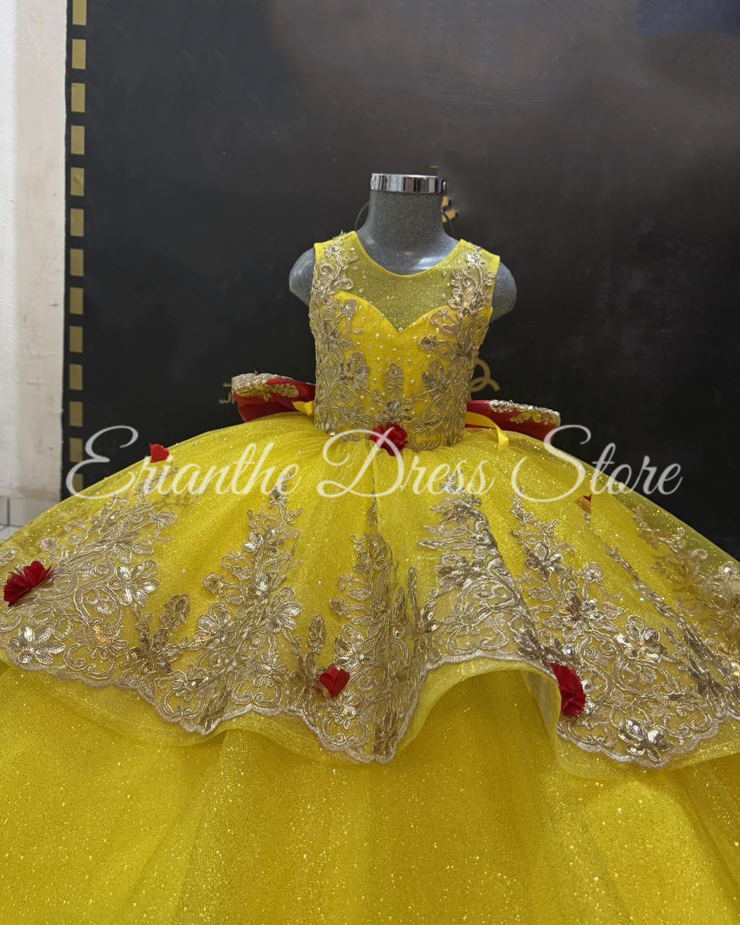 Abito da ragazza di fiore gial - Embroidery Yellow Flower recensione e prezzo